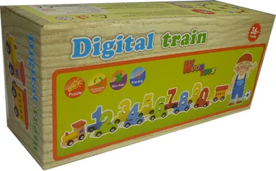 Produktbild von Holz Lernzug / mit Zahlen