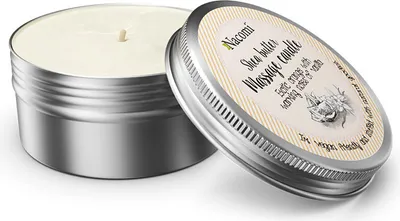 Zdjęcie produktu dla Nacomi Świeca do masażu na bazie masła shea, egzotyczna pomarańcz z rozgrzaną nutką wanilii, 150 ml