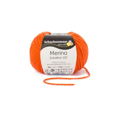 Produktbild von Schachenmayr Merino Extrafine 120, 50g Orange Handstrickgarne