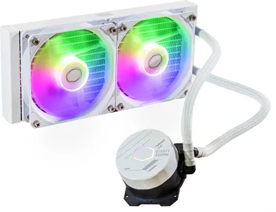 Produktbild von Cooler Master MASTERLIQUID 240L CORE ARGB Weier Wasserkhler