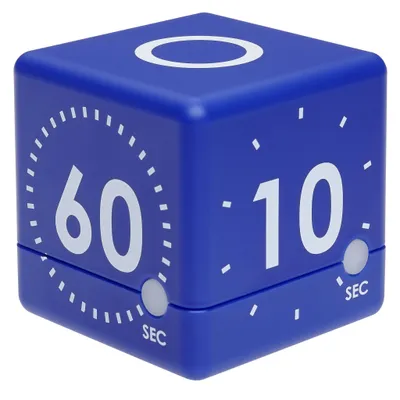 Image de TFA - Horloge digitale cube CUBE-TIMER 38.2036.06 - bleu