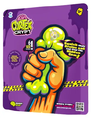 Produktbild von Cortex Crypt - Squishy Brains 10 Cm - 12Pcs Display, Squishy, 3 Jahr(e), Gemischte Farben