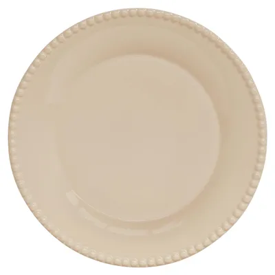 Produktbild von Speiseteller TIFFANY BEIGE creme rund D. 26cm aus Porzellan Easy Life WA