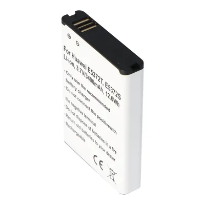 Produktbild von Akku passend für Huawei E5372T, E5372S, Li-Ion, 3,7V, 3400mAh, 12,6Wh