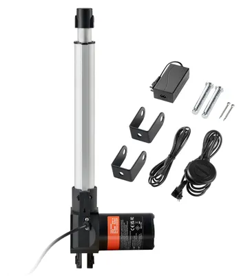 Produktbild von SucceBuy Linearantriebs-Kit, 250 mm Hochgeschwindigkeits-Linearantrieb mit 25 mm/s, 24 V, 220 lbs/1000 N Tragkraft für TV-, Tisch- oder Sofaanwendungen, Schutzart IP44 – inkl. Adapter-Netzteil