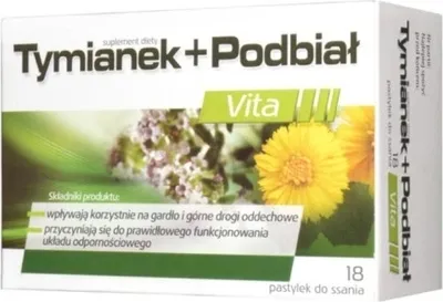 Produktbild von $ Thymian und Huflattich, 18 Lutschtabletten