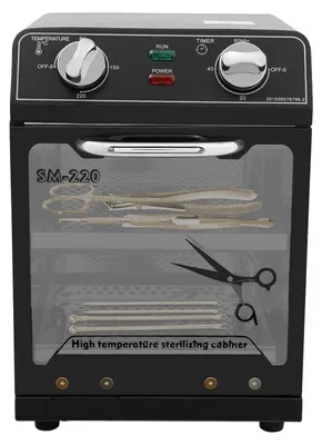 Produktbild von Sterilisator, 8L Kapazität, einstellbare Temperaturregelung, schwarz