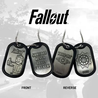 Produktbild von FaNaTtik Fallout Erkennungsmarken mit Kette Logo FNTK-B-FLT002