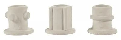 Produktbild von SERAX Kerzenhalter Set 01 Molly Ceramic Beige (3-teilig)