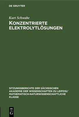 Produktbild von Konzentrierte Elektrolytlösungen