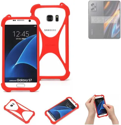 Produktbild von K-S-Trade Handy-Hülle kompatibel mit POCO X4 GT Schutz-Hülle Bumper Silikon Schutz Hülle Cover Case Silikoncase Silikonbumper TPU Softcase