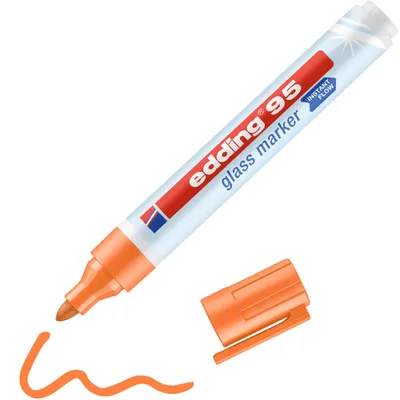 Image de edding 95 Marqueur pour verre orange