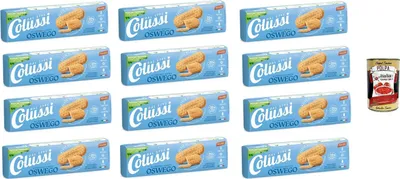 Produktbild von 12x Colussi Gli originali biscotti OSVEGO Die originalen OSVEGO-Kekse 250gr + Italian Gourmet Polpa di Pomodoro 400 g Tin
