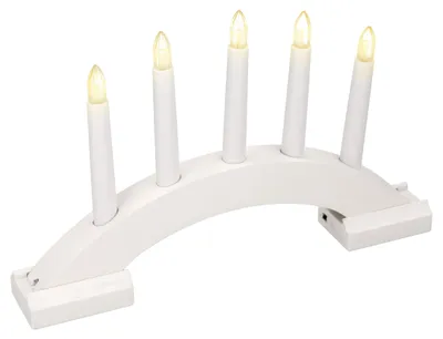 Immagine prodotto di JUMI Portacandele dell'Avvento con 5 LED natalizi, LANTERNA natalizia, TIMER, batterie