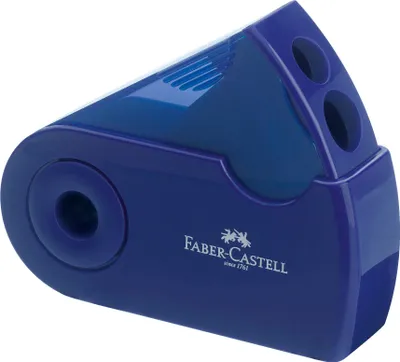Produktbild von FABER-CASTELL Spitzer Doppelspitzdose Sleeve rot/blau