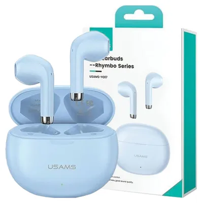 Obrázok produktu pre Bezdrôtové Slúchadlá Usams Bluetooth 5.3 Tws Rhymbo Series Modrá/Modrá Bhuyo03 (Us-Yo17), productTiles.product.images.aiGenerated