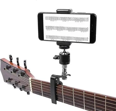 Immagine prodotto di Supporto metallico per chitarra, chitarra elettrica, basso, ukulele, universale