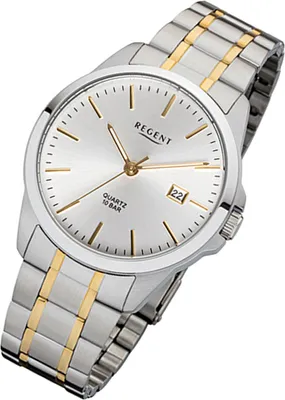 Produktbild von Regent Herren Armbanduhr F-1013 Edelstahl bicolor