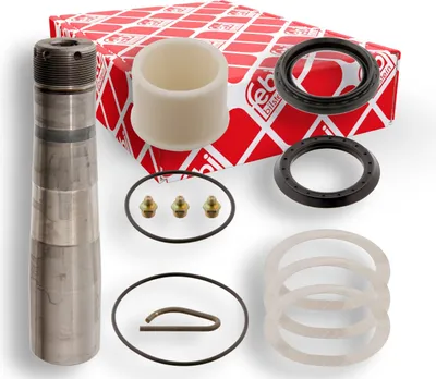 Produktbild von FEBI BILSTEIN Reparatursatz Achsschenkelbolzen 28583 Vorne Links Vorne Rechts für VOLVO FM 7 222mm 40mm 51mm