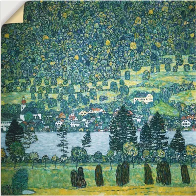 Produktbild von ARTland Wandbild, selbstklebend Waldabhang in Unterach am Attersee Größe: 100x100 cm
