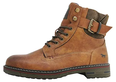 Image de Mustang Veterschoenen Hoog  Veterschoenen Hoog - cognac - Maat 41