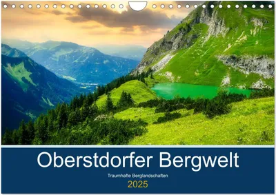 Produktbild von Oberstdorfer Bergwelt (Wandkalender 2025 DIN A4 quer), CALVENDO Monatskalender