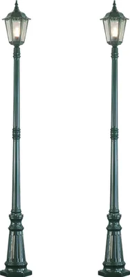 Produktbild von 2er-Set Wegeleuchten Standleuchten FIRENZE, E27, Aluminium grün