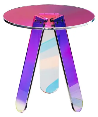 Produktbild von Acryl-Beistelltisch rund φ45 x 48 cm bunt Couchtisch für Wohnzimmer Schlafzimmer