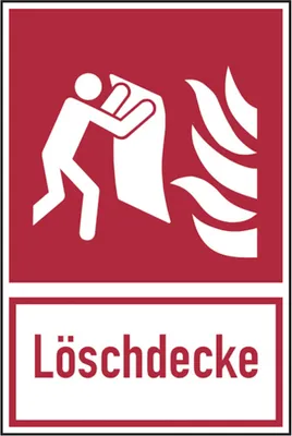 Produktbild von Dreifke® Brandschutzzeichen, Kombischild Löschdecke | PVC langnachleuchtend |...