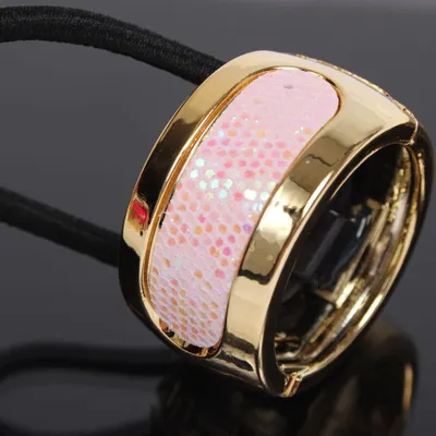 Produktbild von Haarring Glitzer in Rosa