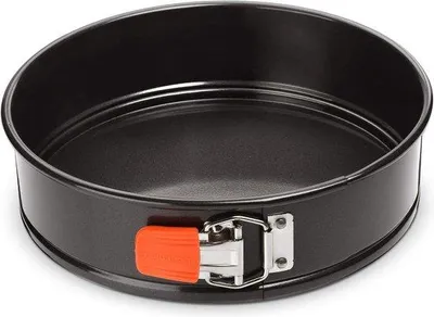 Produktbild von Guss-Backform springförmig hartgebackt rund 26 cm schwarz mit "Küchenaccessoires" Backform