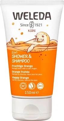 Produktbild von Weleda baby Kinder Duschgel & Shampoo 2in1 Fruchtige Orange, 150 ml