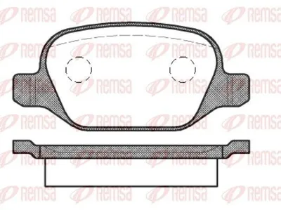 Produktbild von REMSA Bremsbeläge Satz Hinten Bremsklötze für ALFA ROMEO 147 (937) 0727.10