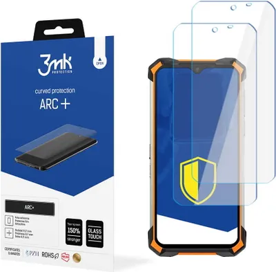 Produktbild von 3mk Display Schutzfolie ARC+ für Doogee S88 Pro  0,17mm Self-Heal (2 Stück)