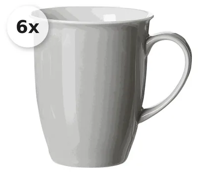 Produktbild von Becher 320ml 6er Set Doppio grau