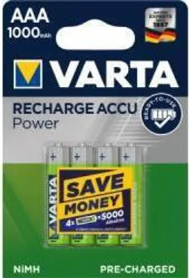 Produktbild von Varta Power Akku 5703 Accu R2U Micro AAA NiMH 4er Blister 1000mAh