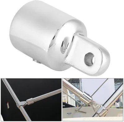 Edelstahl Slide Cap Eyelet für Bimini - 22mm und 25mm - 2 Stück