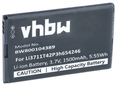 Produktbild von vhbw Akku kompatibel mit Telstra U862, U728, VF945, U900, X920, X925, U722, U720 Handy Smartphone Telefon (1500 mAh, 3,7 V, Li-Ion)