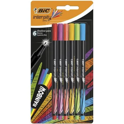 Produktbild von BIC Rainbow 6, 6 Farben, Mehrfarbig, 6 Stück(e), Sichtverpackung