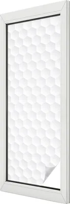 Obrázek produktu pro Vitrážová fólie na okno - 146x50 cm - vitrážový vzor - neprůhledná dekorativní fólie na ochranu soukromí - samolepicí, UV ochrana - bílá mozaika