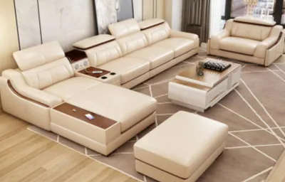 Produktbild von Sofa Möbel Wohnlandschaft Luxus Eckgarnitur Ecksofa L-Form Polster Modern Couch