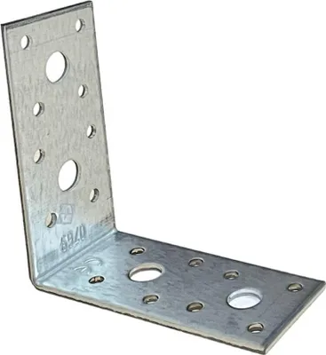 Produktbild von BKshop | Winkel - Winkeleisen - 92x92x40 mm - Verzinktes Winkeleisen 2,5 mm - Winkeleisen aus Edelstahl - Winkelverbinder - Holzverbinder