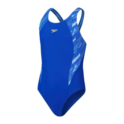 Image de Speedo Hyperboom Maillot de bain fille, Couleur:Bleu, Tailles enfants:152