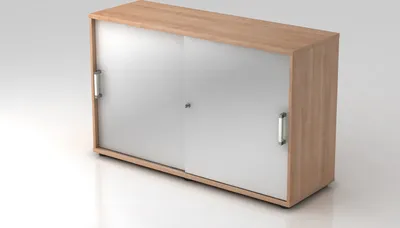 Produktbild von Schiebetürschrank 1752S CE, 2 OH 120 x 40 x 74,8 cm (BxTxH)