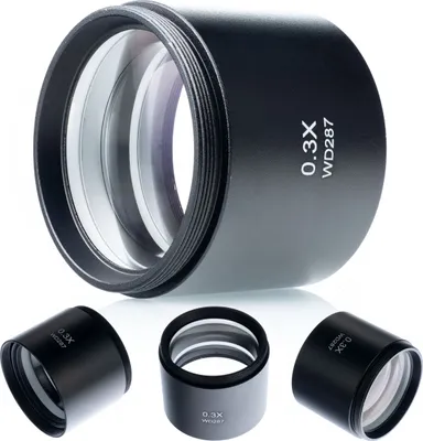 Image de Rosfix Objectif 0,3x – Objectif de Microscope | Distance de Travail: 287 mm, Filetage: 48 mm