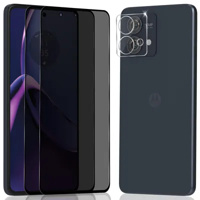 Obrázok produktu pre 2-balenie Motorola G84 Ochranné sklo na displej Privacy & 1-balenie ochrana objektívu - Tvrdené sklo 9H - Super kvalita 3D