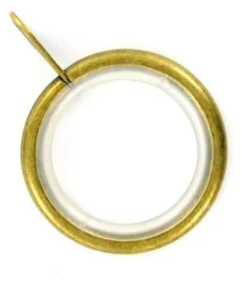 Gardinenringe mit Öse, Antikmessing, 25 mm, 24 Stück
