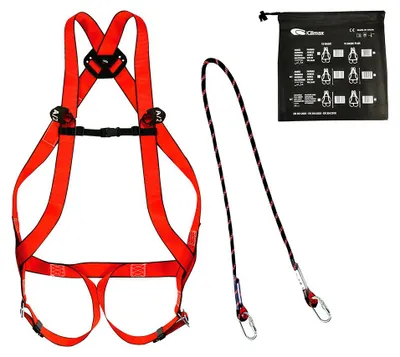 Image de Kit Harnais Antichute 10 Basic Plus, 2 Points D'ancrage, Corde ø11 Mm, Connecteur Mod30