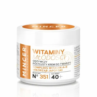 Immagine prodotto di Mincer Pharma Vitamine della Giovinezza 40+ Crema viso nutriente semigrassa n. 351, 50ml