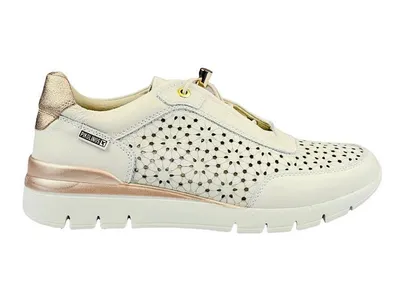 Obrázek produktu pro Pikolinos Dámské nízké tenisky šněrovací kožené šňůrky Cantabria W4R-6584, velikost:41 EU, barva:White